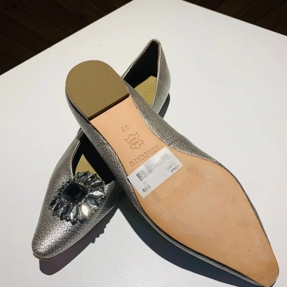 S27- 💰💰SALE 💰💰Staccato pewter flats size 7 - Picture 3 of 3